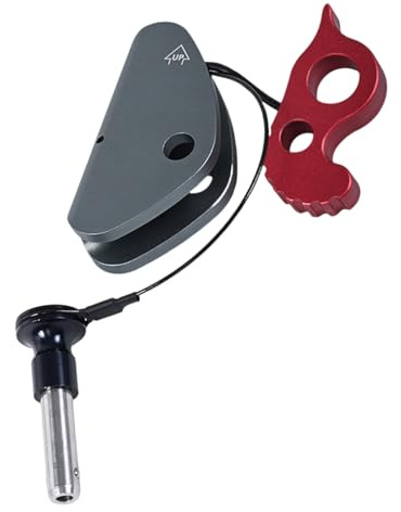 XAGMODSHN Descensor de aleaciones de aluminio de alta resistencia con desmontable para un control seguro de descensos verticales, durabilidad, descenso de escalada