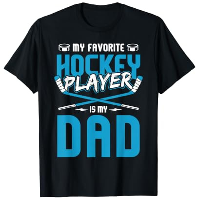 Hockey sur Glace Papa Ice Hockey Papa Joueur de Hockey sur Glace T-Shirt