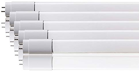5 Pezzi ZoneLED SET - 60cm Tubo Neon LED - T8 G13-10W (sostituito tubo gas 18W) - Luce Bianca 6400K - 800 lm - Angolazione fascio luce >160°