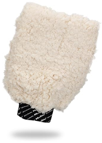 Maxshine Universal Ultra-Plush Microfiber Car Wash Mitt – Super Absorbent & Ultra-Soft for Scratch-Free Car Washing – Comfortable & Reusable Mitt for Auto Detailing
