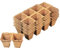 Meister Anzuchttöpfe 6 x 6 cm-Praktisches Set mit 48 Stück-100% torffrei aus PEFC-zertifizierter Zellulose-Biologisch abbaubar/Pflanztopf/Saattopf/Pflanzenanzucht / 9968260, Natur, 3,5 x 3,5 cm