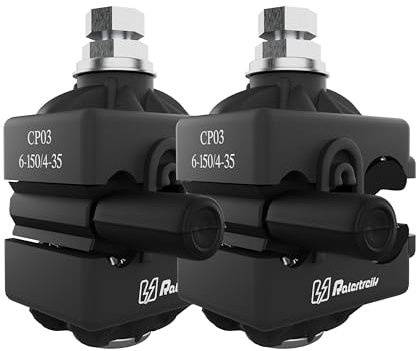 Lot de 2 connecteurs edf de perçage electrique aérien d'isolation pour câbles avec courant, entrée 6/150,mm2 et sortie 4/35mm2