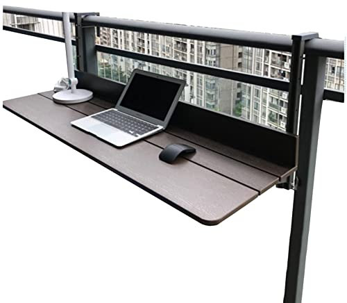 Outdoor Klapp Balkontisch,Klappbarer Balkontisch,Balkon Hänge Tisch, Hängetisch Balkon Kleine Klapptisch, Balkon Tisch Holz Balkontisch Gartentisch Balkonhängetisch Für Frühstück Balkon Garten