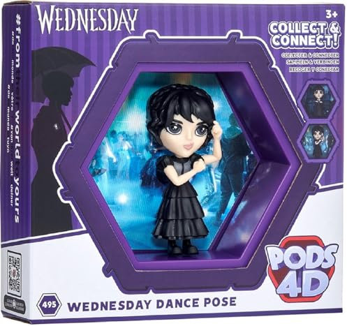 Lansay Wednesday – 4D-Figur Mittwoch im Ballkleid – bewegliche Puppe aus der Sammlung 15 cm – Charakter der Serie Netflix und Kino – inklusive Zubehör – Geschenk Fan für Kinder ab 3 Jahren