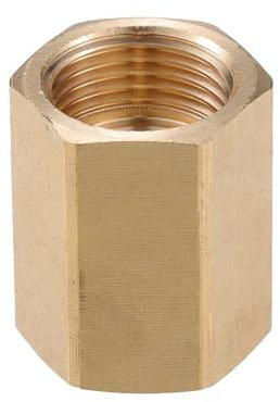 VekAuto Connecteur pour Nettoyeur Haute Pression, Adaptateur Femelle en Laiton M18x1.5 vers M18x1.5 pour Connecteur de Tuyau à Vis Universel, Tons de Cuivre en Laiton