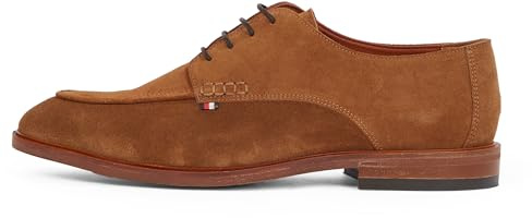 Tommy Hilfiger Chaussures Derby Homme Thunit en Daim, Marron (Coconut Grove), 46