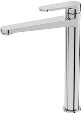 LAVITA Hoch Waschtischarmatur - Cetus Chrom Aufrechte Wasserhahn Bad Mischbatterie für Waschbecken Waschtisch-Armaturen Badezimmer Mit hoher Auslauf