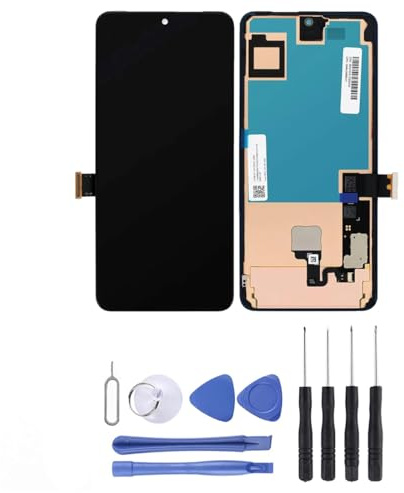JUANIO Pantalla Completa: Vidrio Táctil + Pantalla LCD Compatible con Pixel 8 Pro 5G Talla 6,7 + Herramientas