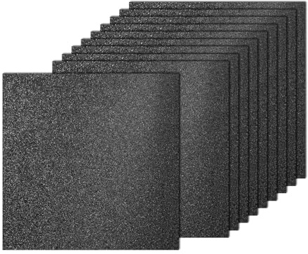 PATIKIL 10 Hojas De Cartulina Brillante Negra, 12x12 Pulgadas Papel Brillante Cartulina Brillante 250gsm Papel Brillante Grande Para Manualidades Álbum De Recortes DIY Arte Boda Fiesta