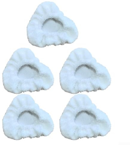 Almohadillas de limpieza para Dupray, capó triangular pequeño, fregona de microfibra reutilizable para limpiador a vapor paño lavable (paquete de 5)