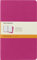 Moleskine Cahier Journal, Set 3 Notebooks with Ruled Pages, Cardboard Cover with Visible Cotton Stiching, Colour Kinetic Pink, Large 13 x 21 cm, 80 Pages
