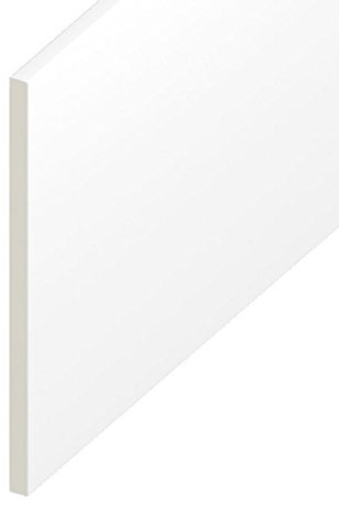 Upvc Flat Plastic Board White Gloss - 100mm Wide x 1 Metre Long