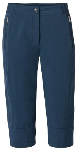 VAUDE Wanderhose Damen Farley Stretch Capri Hose III – Blau