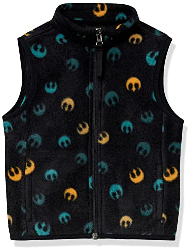 Amazon Essentials Disney | Marvel | Star Wars Boys' Polar Fleece Vests, Star Wars Rebel, 4 Years
