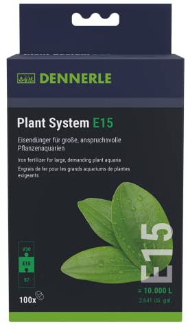 Dennerle Plant System E15, 100 st - järngödsel för stora och krävande växtakvarier