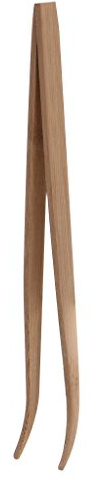 Vdaxvme 11 Long Reptiles Tweezers Serving Tongs Bamboo Curved Tweezers for Snake Feeding Tongs
