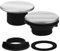Wasserhahnlochabdeckung für Waschbecken,2 Sets,Durchmesser 45 mm Abdeckung,Durchmesser 27 x 10 mm Gewinde,Deckrosette aus Edelstahl mit Dichtung und Mutter, Hahnlochstopfen, Hahnlochabdeckung