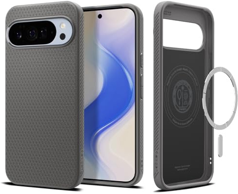 Spigen Liquid Air MagFit Case for Google Pixel 10 Pro XL, Compatible with Pixelsnap and MagSafe [2025 New Feature] - Marble Gray