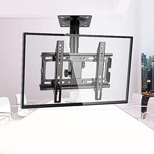 Supporto TV Parete Regolabile, Supporto TV soffitto, Adatto alla Maggior Parte dei televisori LCD a Schermo Piatto e curvi, Fino a 110 libbre, Supporto TV 400x400 mm
