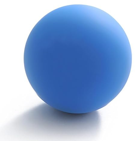 ZJchao Pelota de Masaje, Pelota de Goma para Fascia de Yoga para Relajación Muscular, con Diseño Portátil para Masaje de Cuerpo Completo, Uso en Viajes en Casa y Oficina (BLUE)