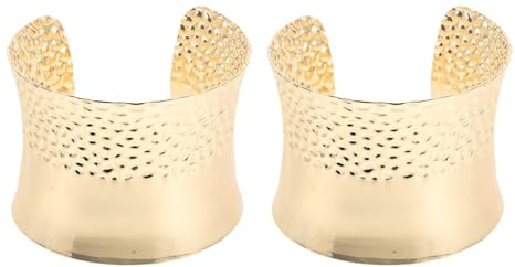 LRXIYODE 2pezzi Bracciale Metallico Design C Bracciale per Donne Avvolgente Apertura Pratica Accessori Eleganti per Ogni Outfit