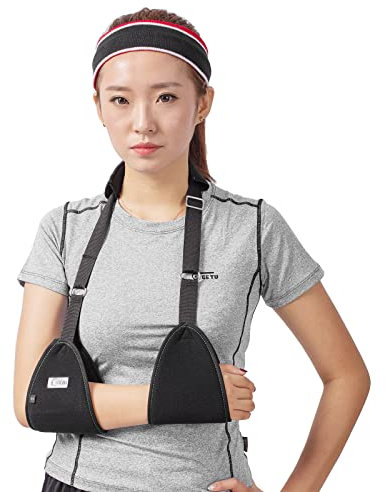 Dreieck Disloziert Arm Sling Medizinische Schulter Wegfahrsperre Rotator Manschette Handgelenk Ellenbogen Unterarm Unterstützung Klammer mit Soft Padded Lightweight Für Gebrochenen und Gebrochenen Arm