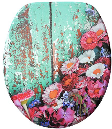 Sanilo WC Sitz ohne Absenkautomatik, hochwertiger Toilettendeckel, einfache Montage, stabile Scharniere, Spring