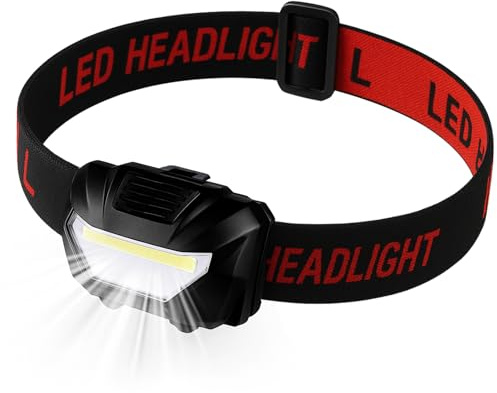 Stirnlampe, Xndryan Kopflampe Ultrahelle Led Stirnlampe Kinder Leichtgewichtige Kopflam mit Einstellbare Helligkeit, Batterie Headlamp für Laufen, Camp, Wandern, Angeln