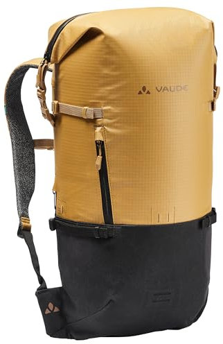 VAUDE Cityrucksack CityGo braun 23 L, wasserdichter Rucksack Damen & Herren, leichter Daypack für Städtetrips mit Laptop-Fach, Rolltop Rucksack ideal für den urbanen Alltag