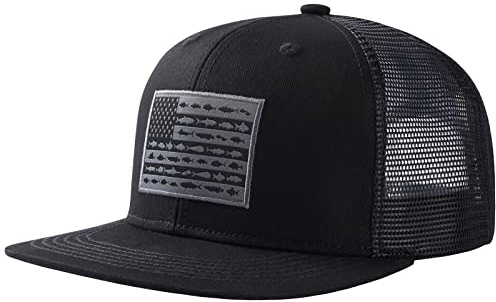 Bassdash Flache Trucker Cap Verstellbar Snapback Cap Baseballkappen Mesh Rückseite für Herren Damen Angeln Jagd