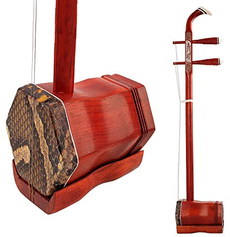 Violon Chinois À 2 Cordes For Débutant, Instruments Nationaux Traditionnels Erhu, Avec Accessoires Et Étui Gratuits, Design Hexagonal Traditionnel