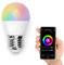 Lámpara LED WiFi inteligente G45 E27 6,5 W, regulable, control remoto, ideal para iluminación doméstica y ambientación personalizable.