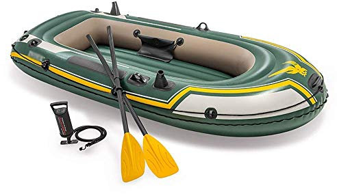 Schlauchboot mit Rudern, aufblasbares Schlauchboot, Robustes zusammenklappbares Gummi-Explorer-Boot, Kajak