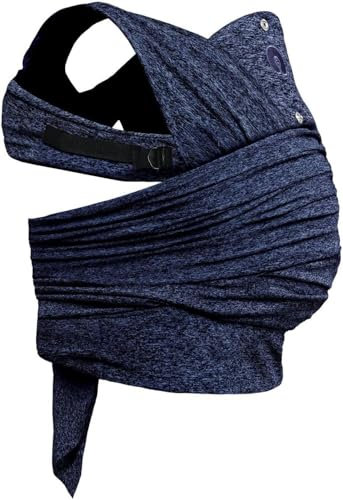 Boppy Comfyfit Evolution Portabebè, Semplice da Indossare e Regolabile, Portabebè Neonato Fronte Mamma Ergonomico con Supporto Testa e Collo, Ampie Fasce Da Annodare, Giromanica Regolabile, 0 Mesi+