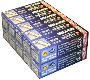 Spezial Angebot! BRISK Silver DR15YS 1334 Zündkerzen Benzin LPG GPL CNG Autogas, 10 Stück