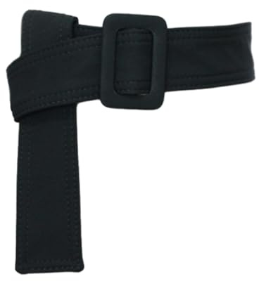 yuwqqoajv Ceinture Trench-Coat pour femmes, Applications larges, flexibles et réglables, décorations uniques, pardessus, ceinture en tissu, Noir