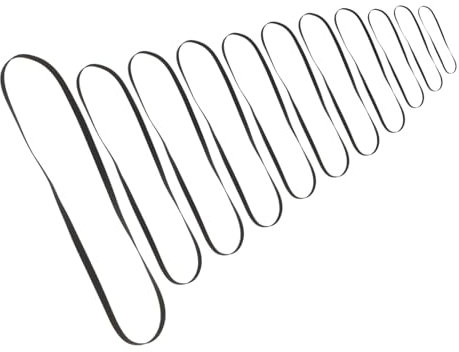 Correa de Repuesto para Tocadiscos de Fonógrafo 11 Piezas Correa de Transmisión de Goma para Tocadiscos