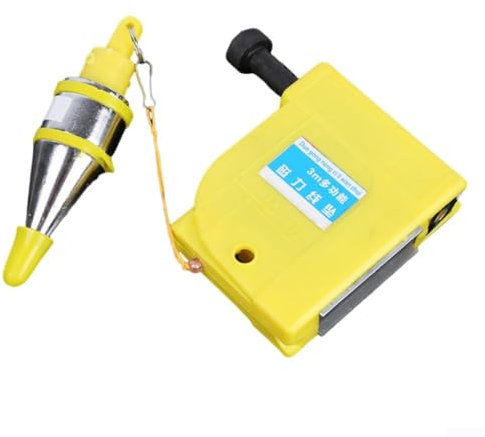 Magnetic Plumb Bob, 356 Meter Cable, Suitable for Construction Projects, Automatic Winding Function (5meter)