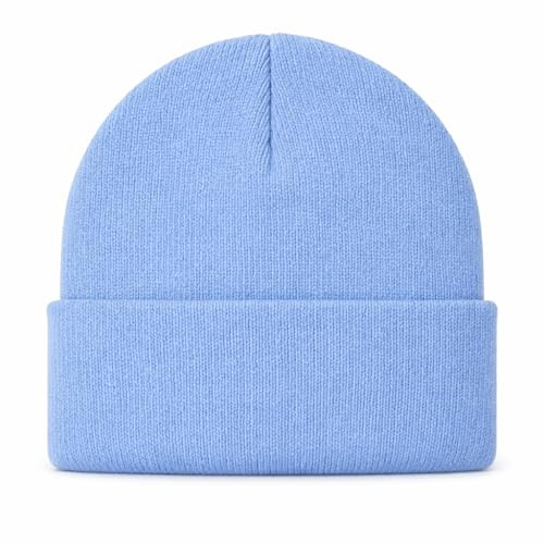 The ScotchMan Herren und Damen Outdoor Beanie Strickmütze Hellblau