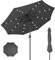 HOMEDEMO Sonnenschirm Balkon 270 cm Anthrazit mit Kurbel LED-Lichtern, Balkonschirm, Gartenschirm, Strandschirm, Marktschirm, Terrassenschirm, Tischschirm, Schutz 50+ Knickbar Neigbar, patio umbrella