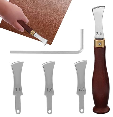 Zasdvn Herramienta de ranura de cuero - Prensa de pliegue de acero inoxidable | Alicates de plegado para principiantes sastre diseñador bolsos zapatos cinturón artesanía de cuero
