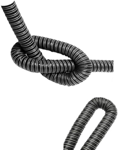 RTVGNSZSJL Manguera De Conducto De Aire De Silicona Negra 25/32/38/43/51/55/60/65/70/76/80/90/102/115mm Manguera De Ventilación De Secador, Tubo Aire Acondicionado(10m/32.8ft,305mm-12in)