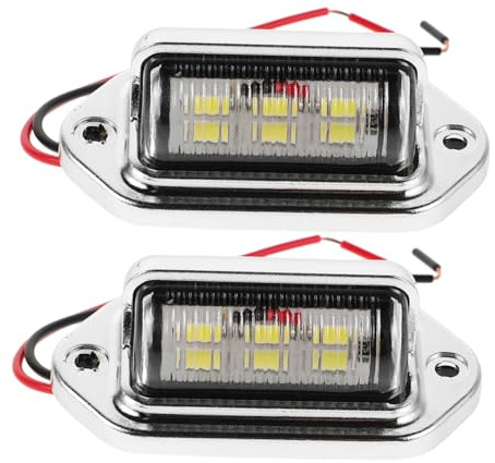 CONGARTENO 2 pièces Feu Arrière LED pour Plaque Immatriculation Large Éclairage Stable pour Suv Camion Remorque