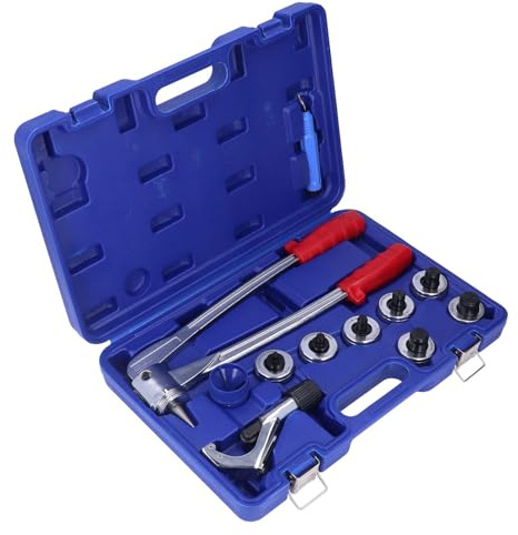 Walfront Kit de Herramientas para Expansor de Tubos, Aleación de Acero y Aluminio 45#, Expansores de Tubos Manuales Eficientes para de Cobre y Aluminio, Ideal para Construcción Reparaciones del Hogar