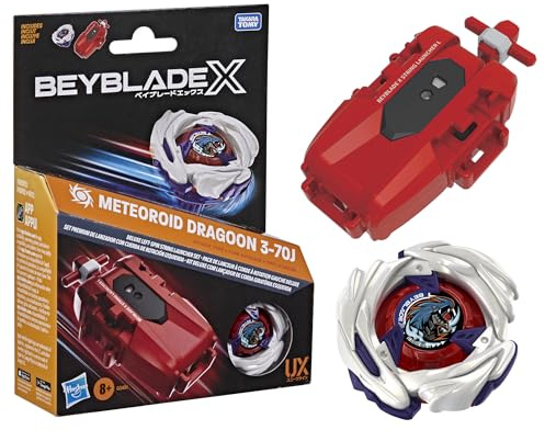 Beyblade X, vänstersnurrande trådavfyrare med Takara Tomy-snurra av attacktyp, vänstersnurrande snurrleksak, stridssnurror, tävlingsleksaker, från 8 år