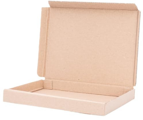 verpacking Großbriefkartons 165 x 125 x 20 mm Großbriefkarton GB-0 DIN A6 für Briefsendungen (Innenmaß 154 x 118 x 17 mm) DHL GLS DPD Braun Päckchen Versandkarton Büchersendung Brief (200 Stück)