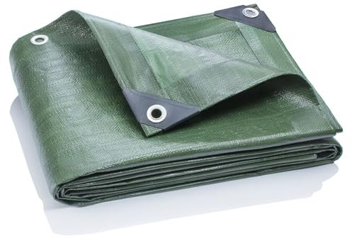 GardenMate Bâche de protection 1x1m qualité premium VERTE - résistante aux UV, imperméable et lavable