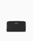 Armani Exchange Women's Jane, Sustainable, Gold Printed Logo Tri-Fold Wallet, Black