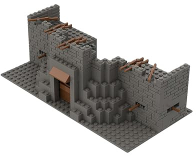 UpGLeuch Klemmbausteine WW2 Militär Szene mit Militär Waffen Set, Militär Basis Bausteine Diorama Bausatz ww2 Militärspielzeuge (Szene B)