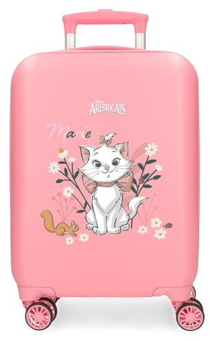 Disney Aristocats Marie Luggage - Bagaglio per bambini, il bagaglio a mano a 4 ruote con serratura a combinazione laterale Aristocats Marie è realizzato in ABS, un materiale rigido e leggero.
